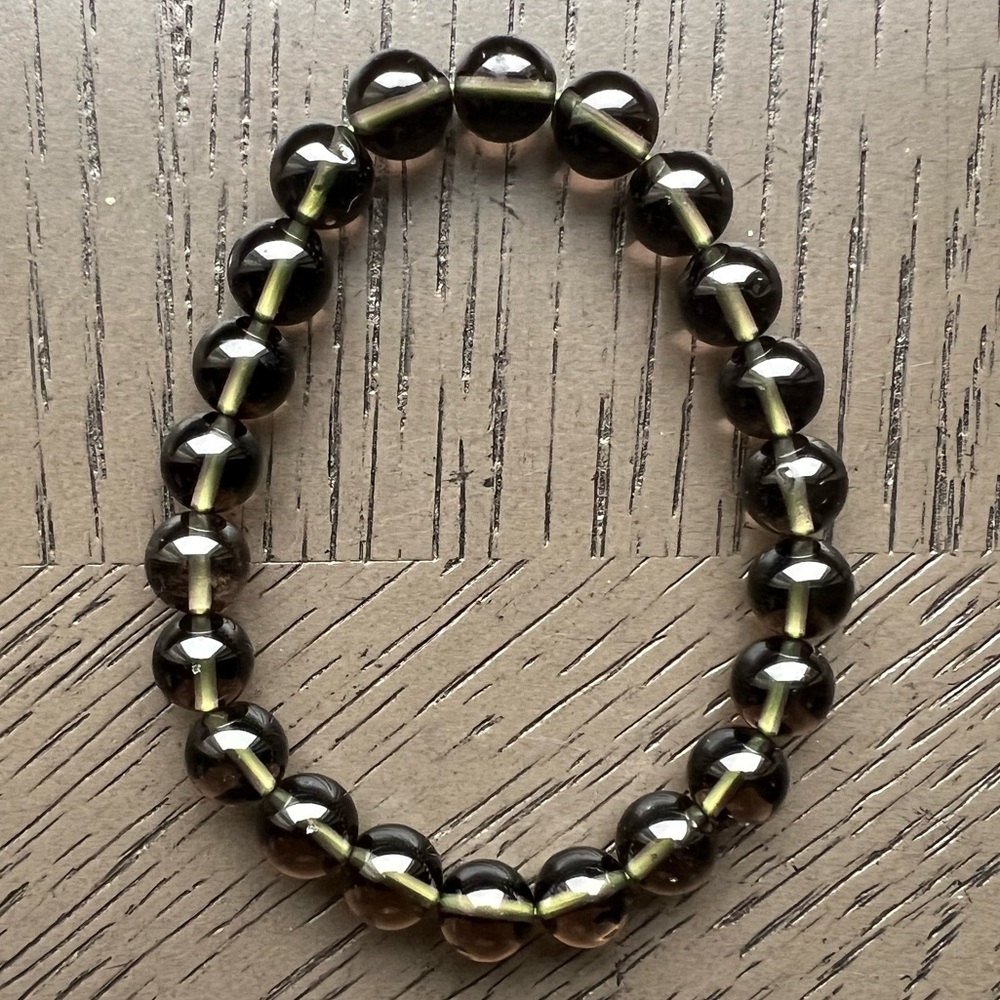 Tektite- Cintamani saffordite bracelet 8mm SIZE 6.5’ - Picture 6 of 6